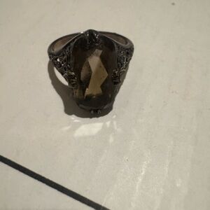 Vintage-Inspired Smoky Quartz Ring